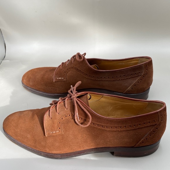 Elegant Brown Suede Oxford Shoes (LOT 408) main image 5